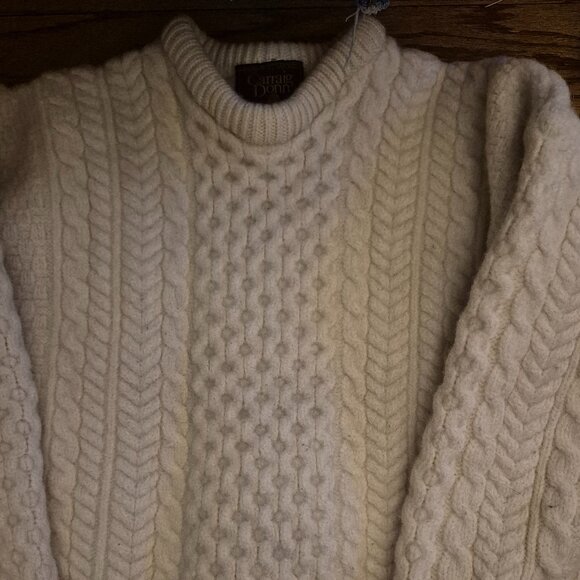 Carraig Donn Other - 100% Merino Wool Unisex Carraig Donn Cable Knit Crewneck Sweater Made in Ireland